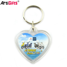 Wholesale clear plastic custom printed acrylic keychain